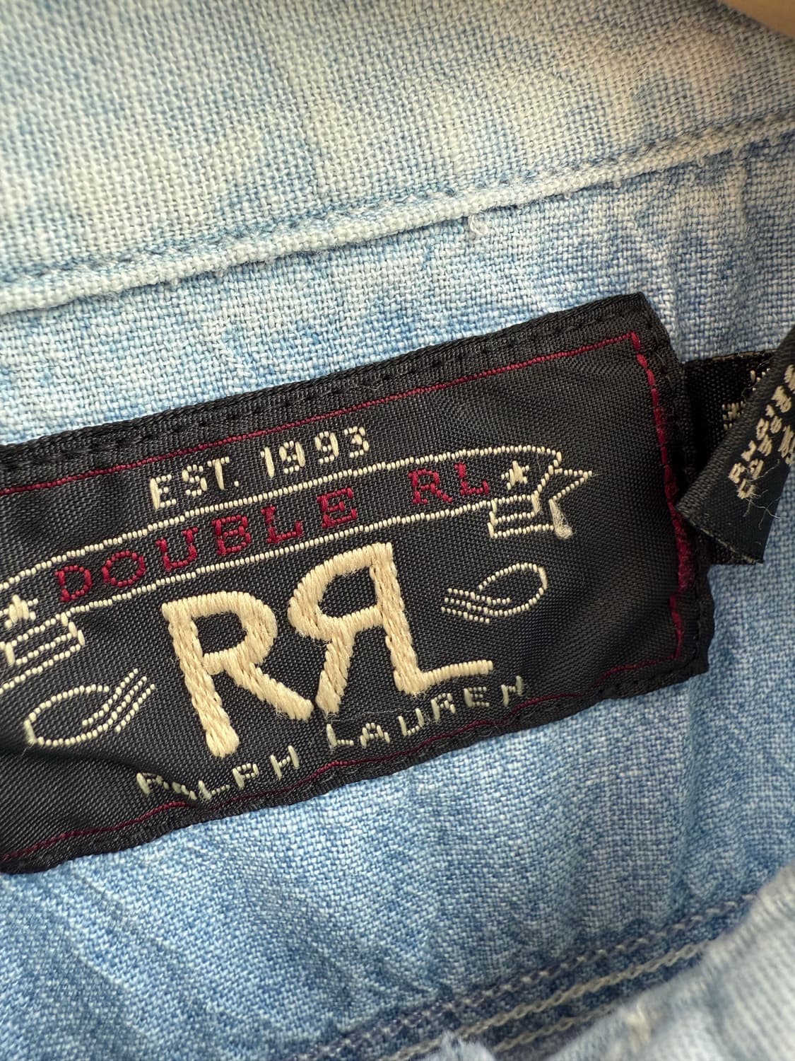 더블알엘 데님 셔츠 상품이미지3