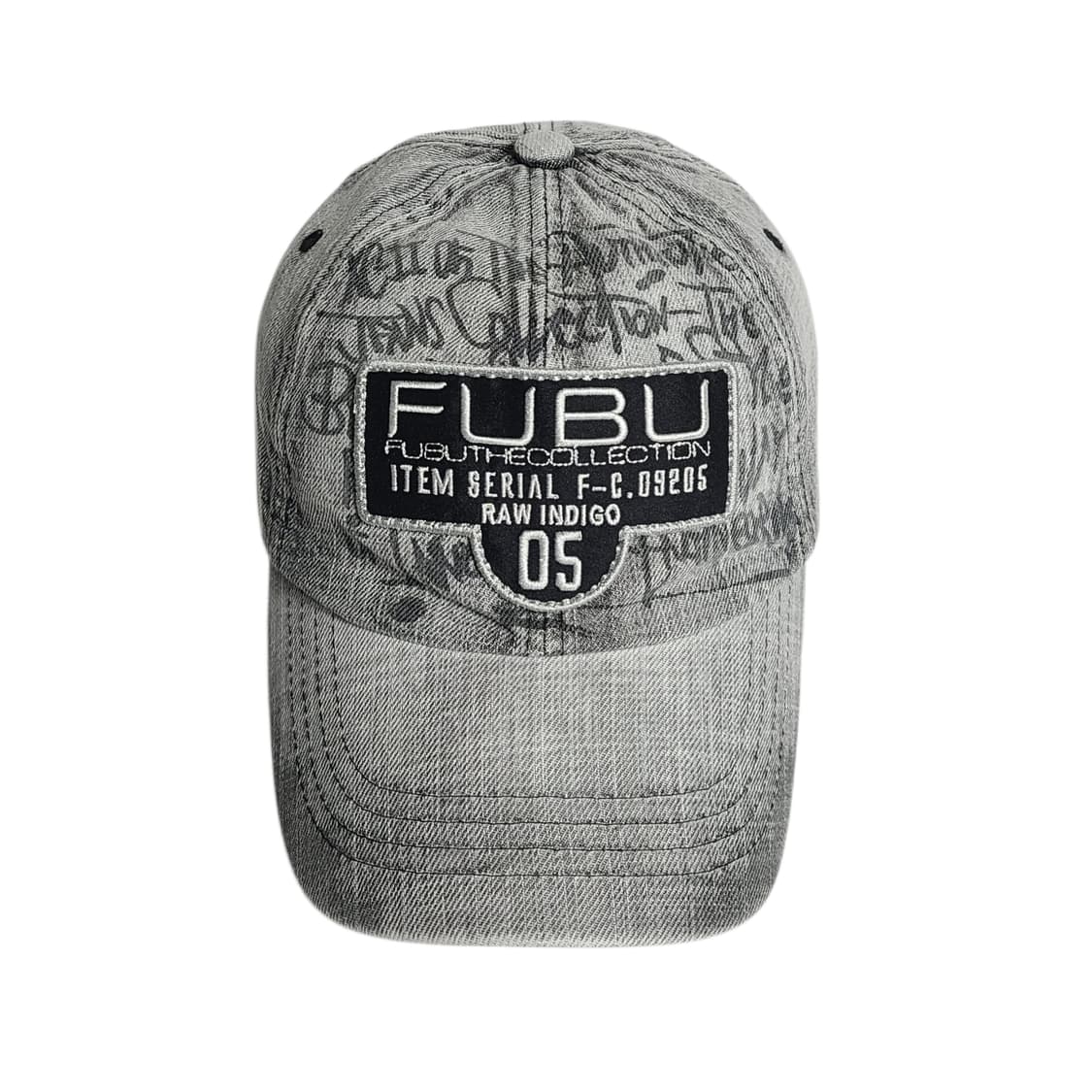 FUBU) 빈티지 푸부 그래피티 스노우 워싱 데님 캡 상품이미지2