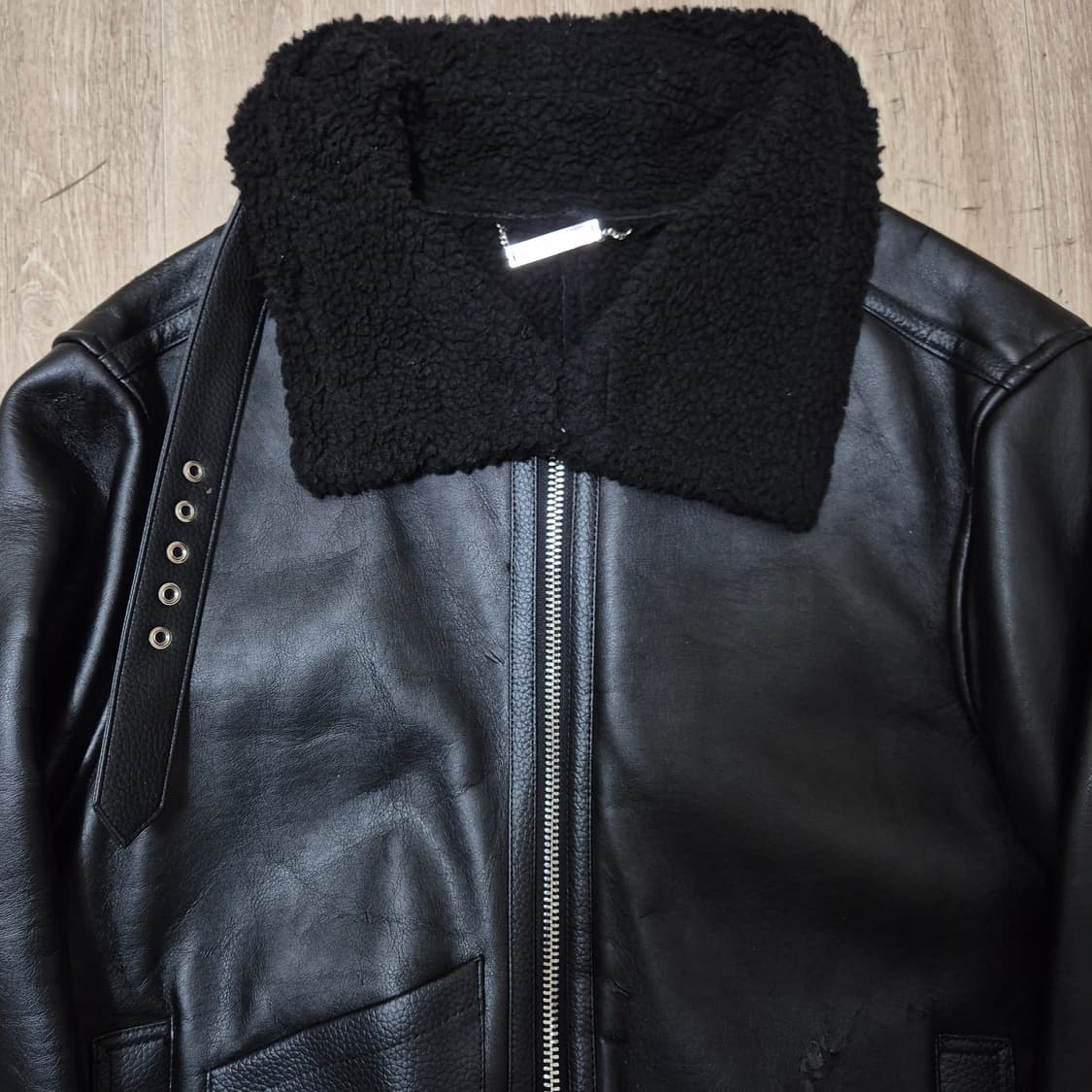 브라운스미스 남성 양털 가죽 무스탕 자켓 XL(105) 상품이미지2