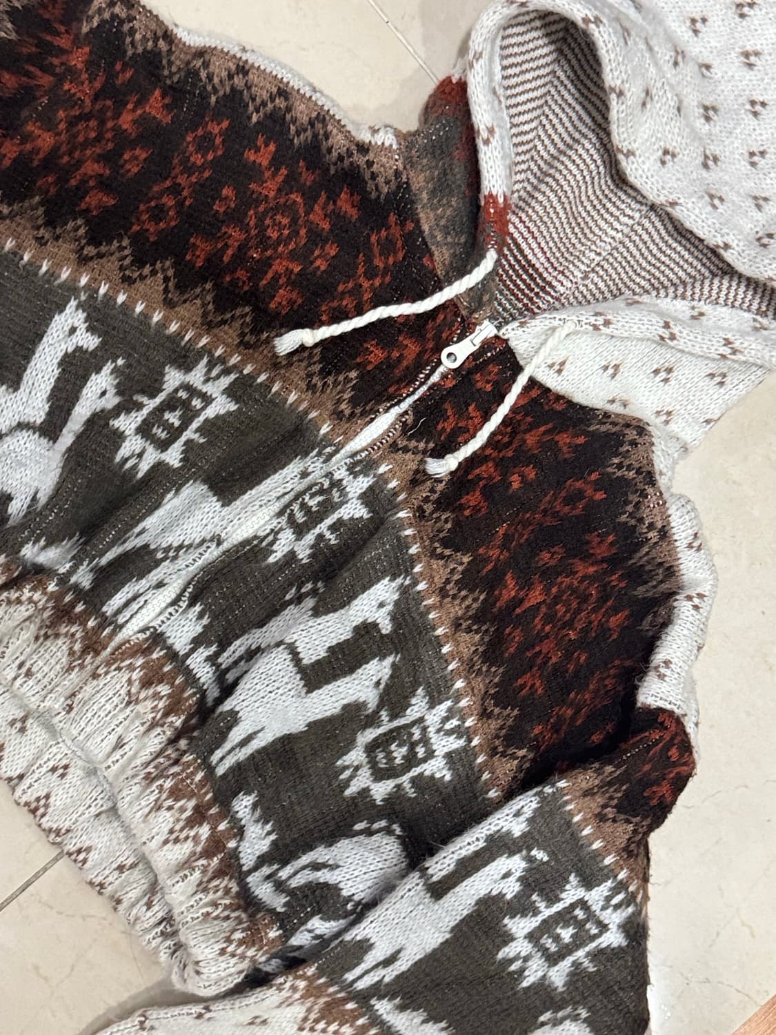 니트 후드집업 상품이미지2