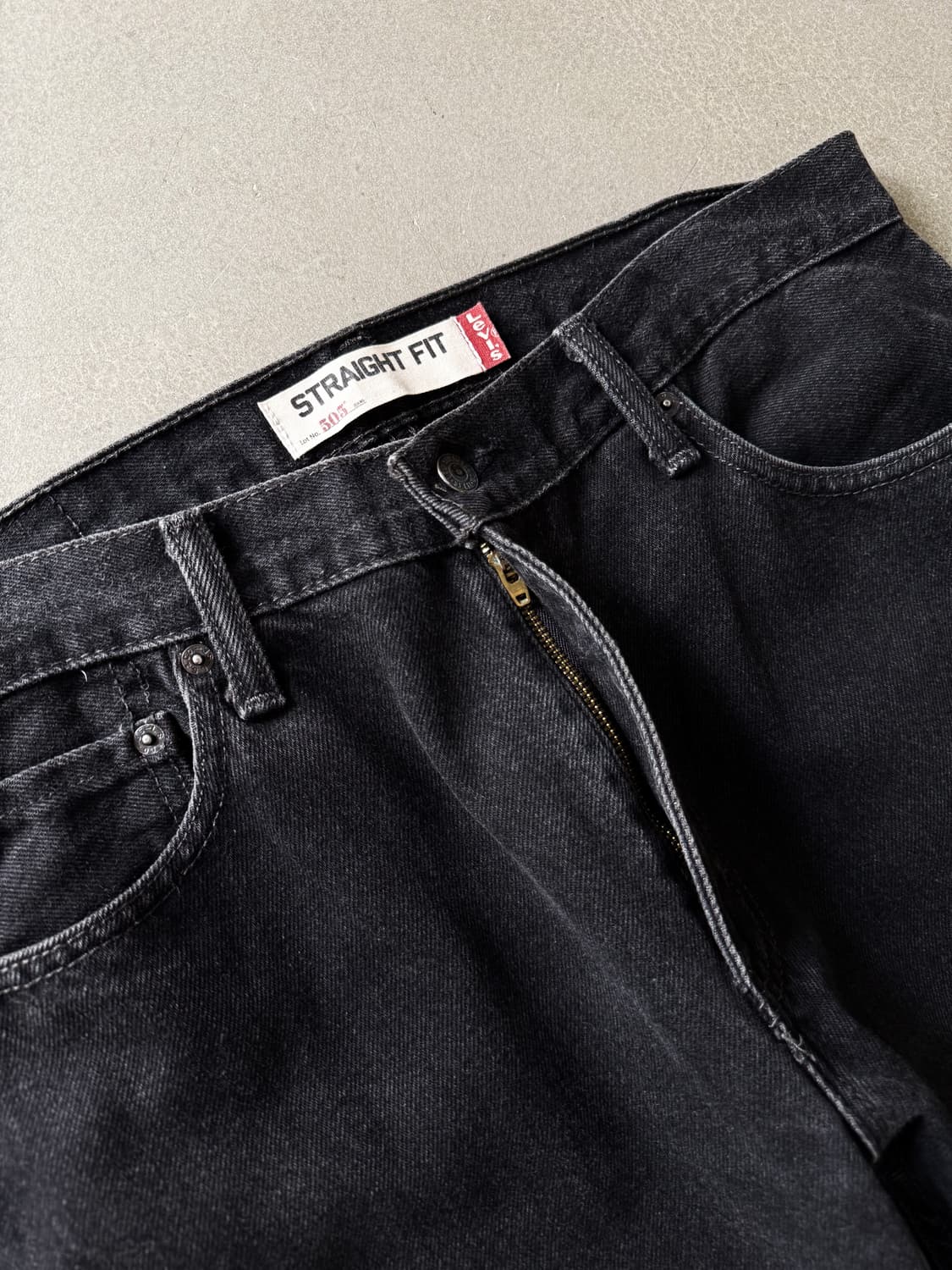 Levi's 505 Black Washing Denim Pants 상품이미지5