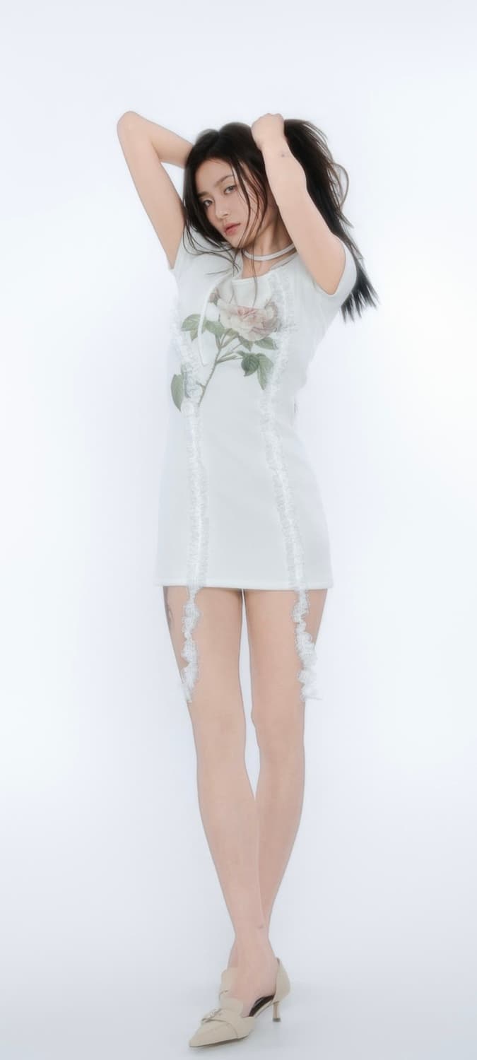 엘프엘프엘프 아카이브스 아이보리 레이스 원피스 상품이미지4