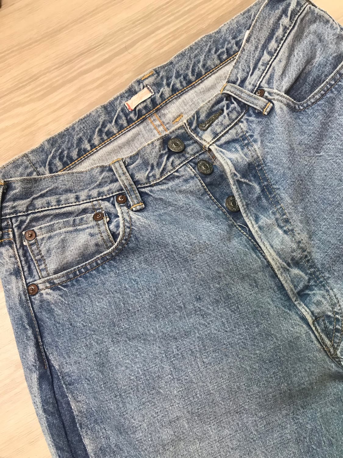 캡틴선샤인 사이드컷 데님 팬츠 상품이미지1