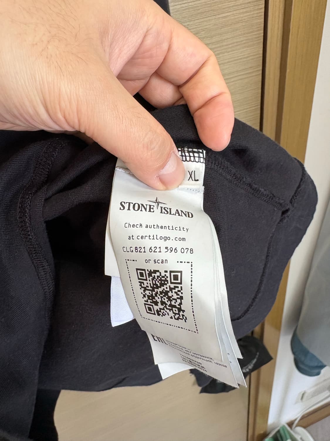 스톤아일랜드 롱슬리브 긴팔 티셔츠 블랙 XL 상품이미지5