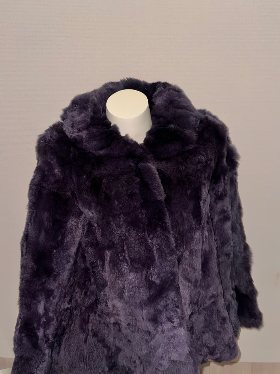 빈티지 퍼플 토끼털 퍼자켓 상품이미지5