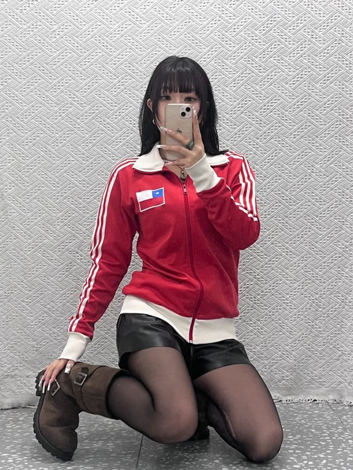 아디다스 희귀 올드스쿨 레트로 칠레 유니폼 져지 집업 M C11132 상품이미지1
