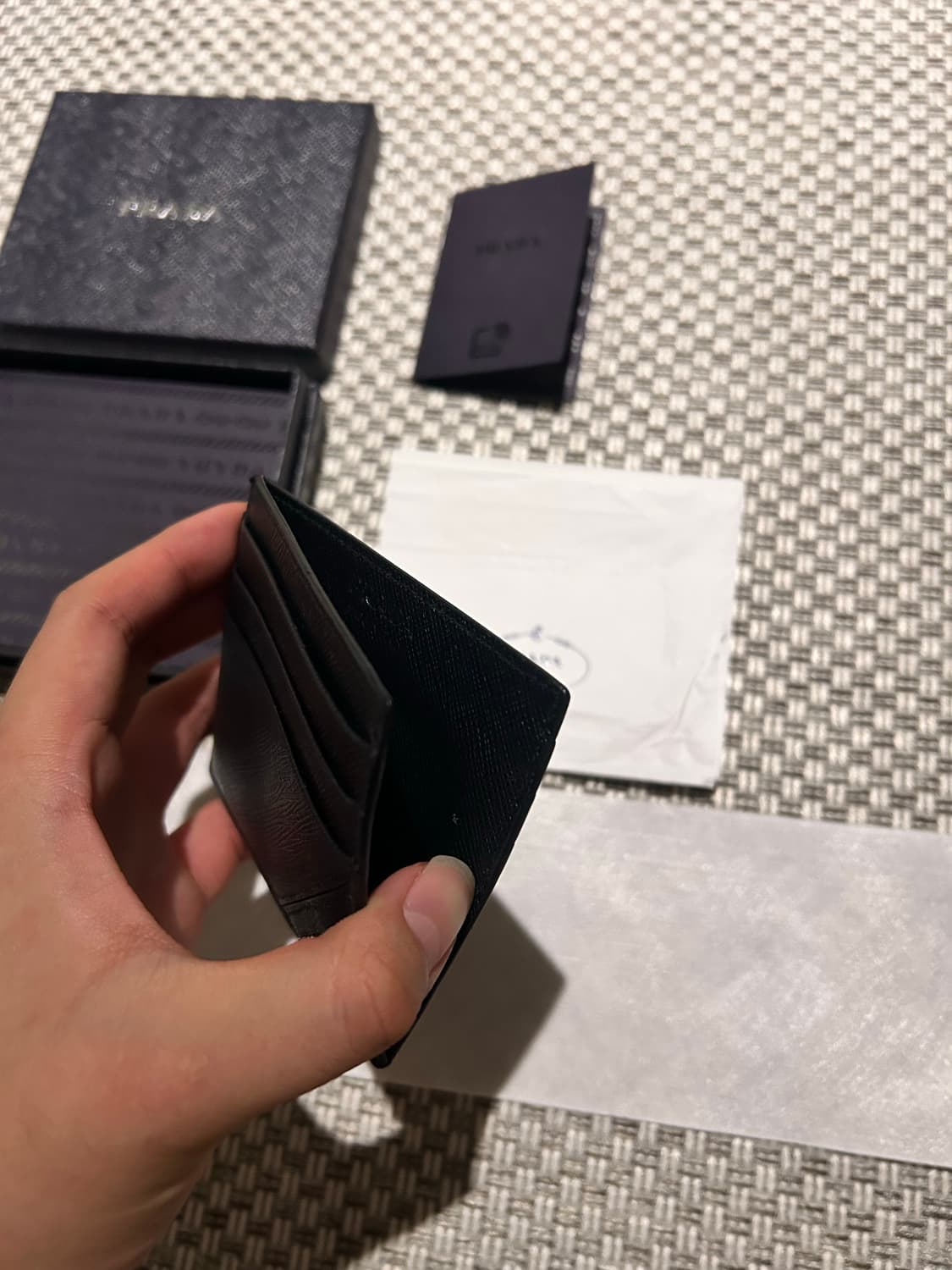 [새상품급] 프라다 사피아노 카드지갑 상품이미지4