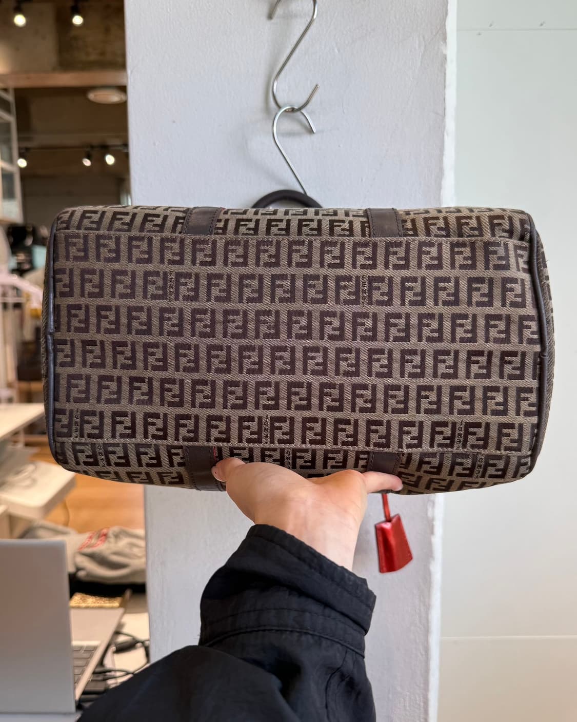 펜디 브라운 주카 캔버스 보스턴백 상품이미지6