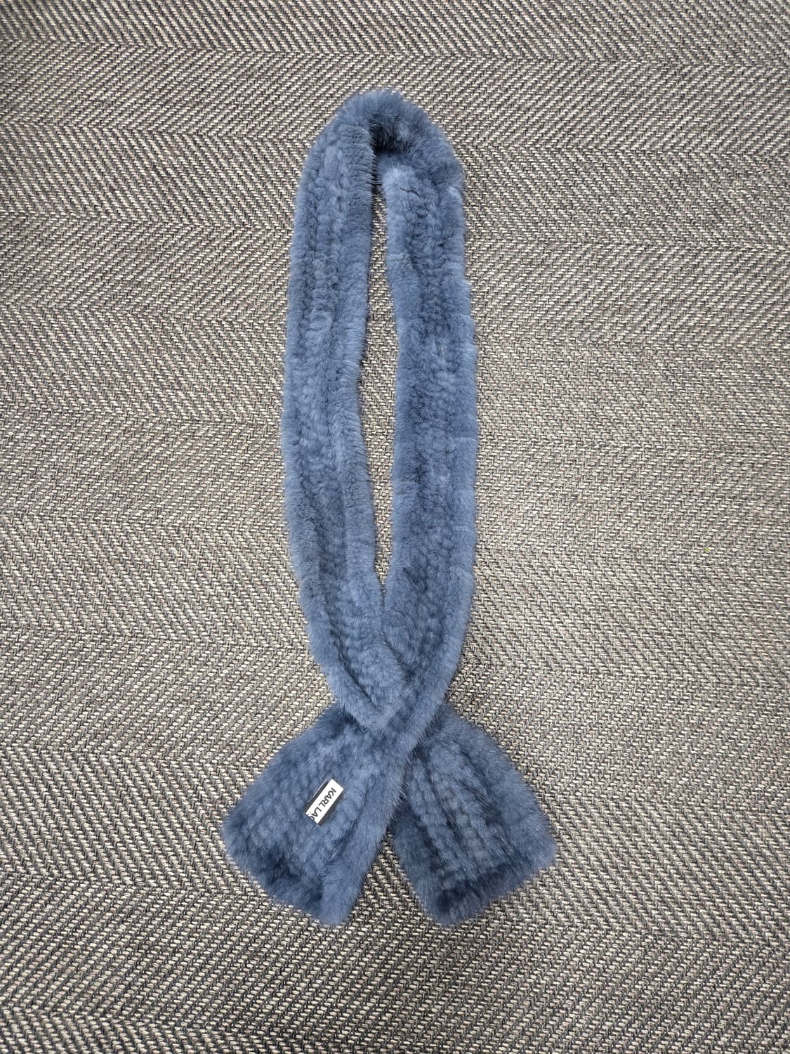 칼라거펠트 KARL LAGERFELD 밍크목도리 블루 상품이미지2