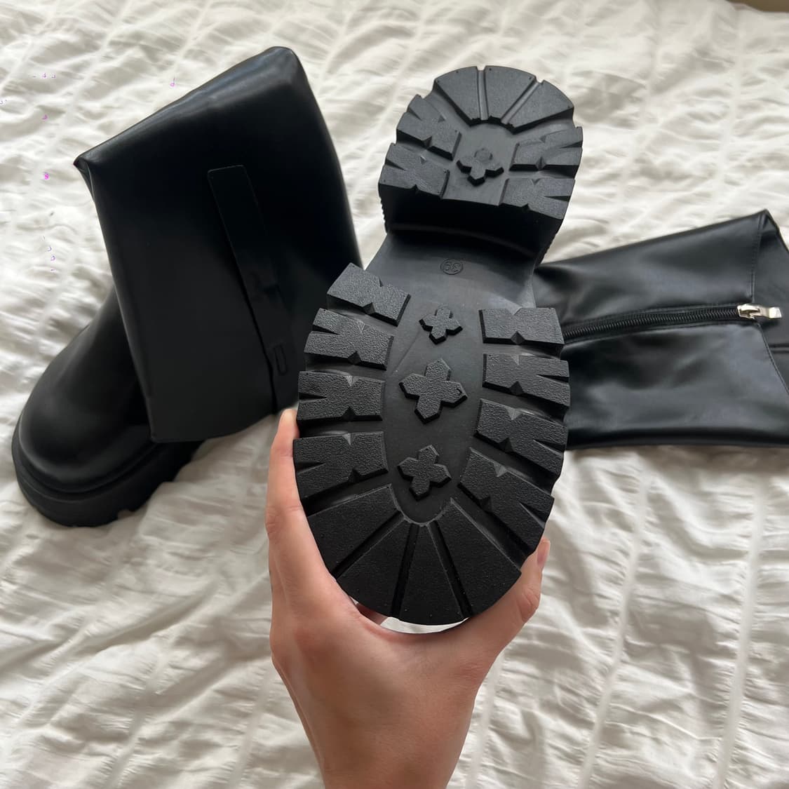 슬림 롱 플랫폼 부츠 상품이미지10