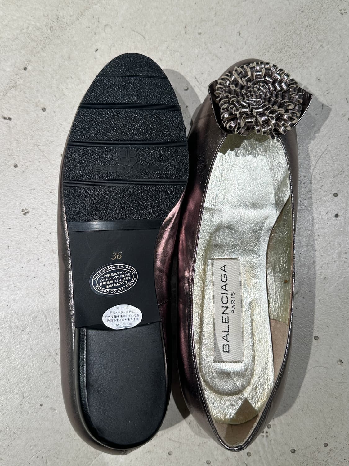 Balenciaga Paris vintage flower flats 상품이미지4