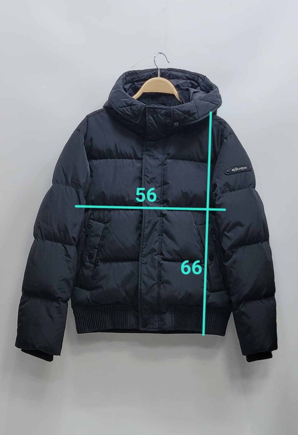 EIDER 20FW 아이더 나르비 다운 숏패딩 자켓 / 남 M 블랙 
 상품이미지10