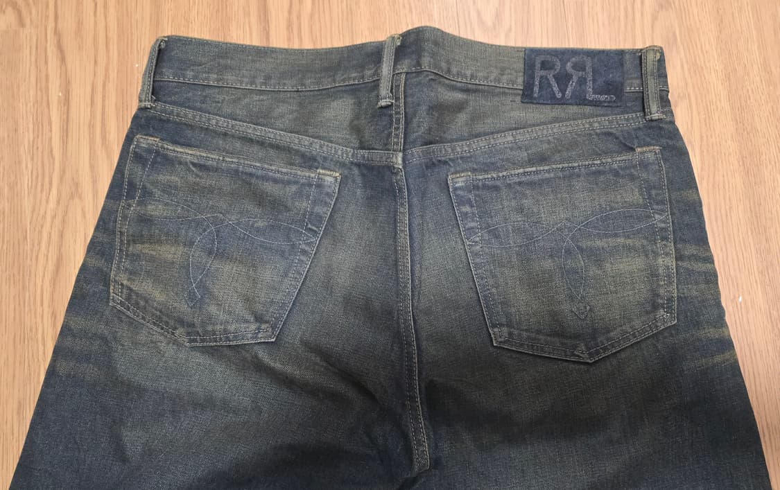 RRL 슬림핏 셀비지 데님 34x32 (독보적인 빈티지 색감) 상품이미지4