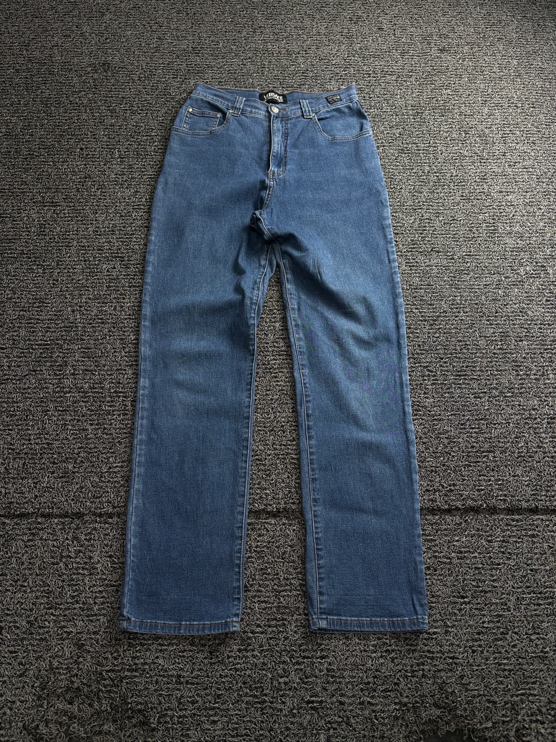 90s 베르사체 메두사 패치 로고 스트레이트 데님 팬츠 4148 상품이미지2