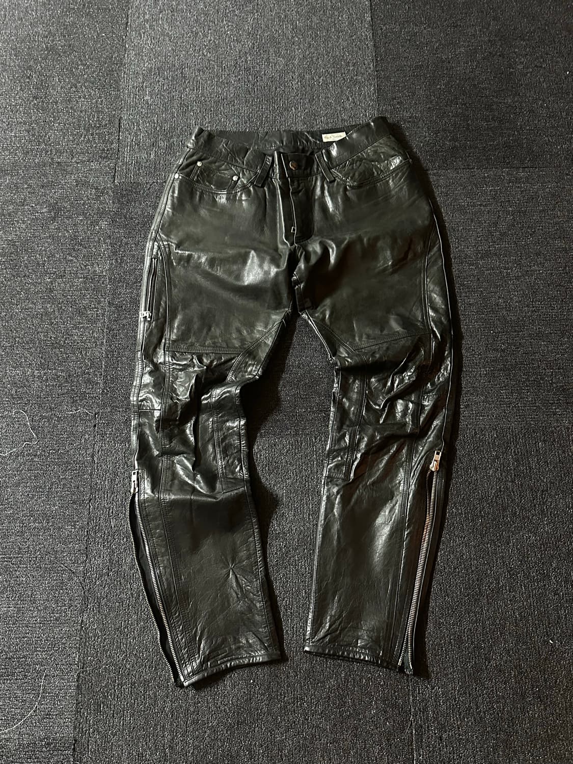 90‘s Paul smith London  일본판 소가죽 레더 팬츠 상품이미지9