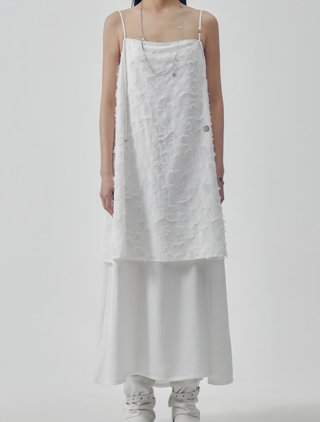 트리밍버드 슬리브리스원피스 판매해요 상품이미지1