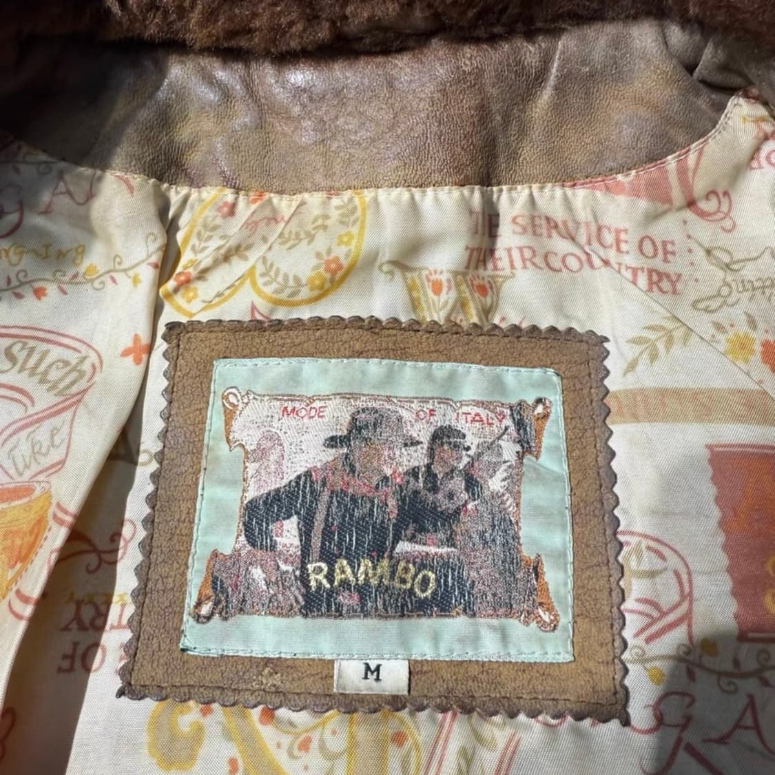 80s Vintage 이탈리아 메이드 G-1 레더 플라이트 자켓  상품이미지4