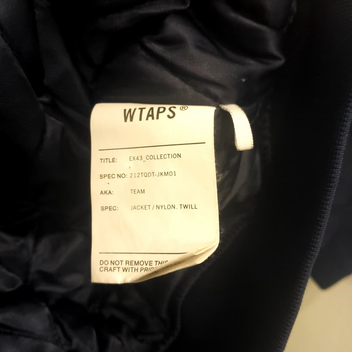 WTAPS 크로스본 팀 로고 바시티 자켓/ 100~105 상품이미지4