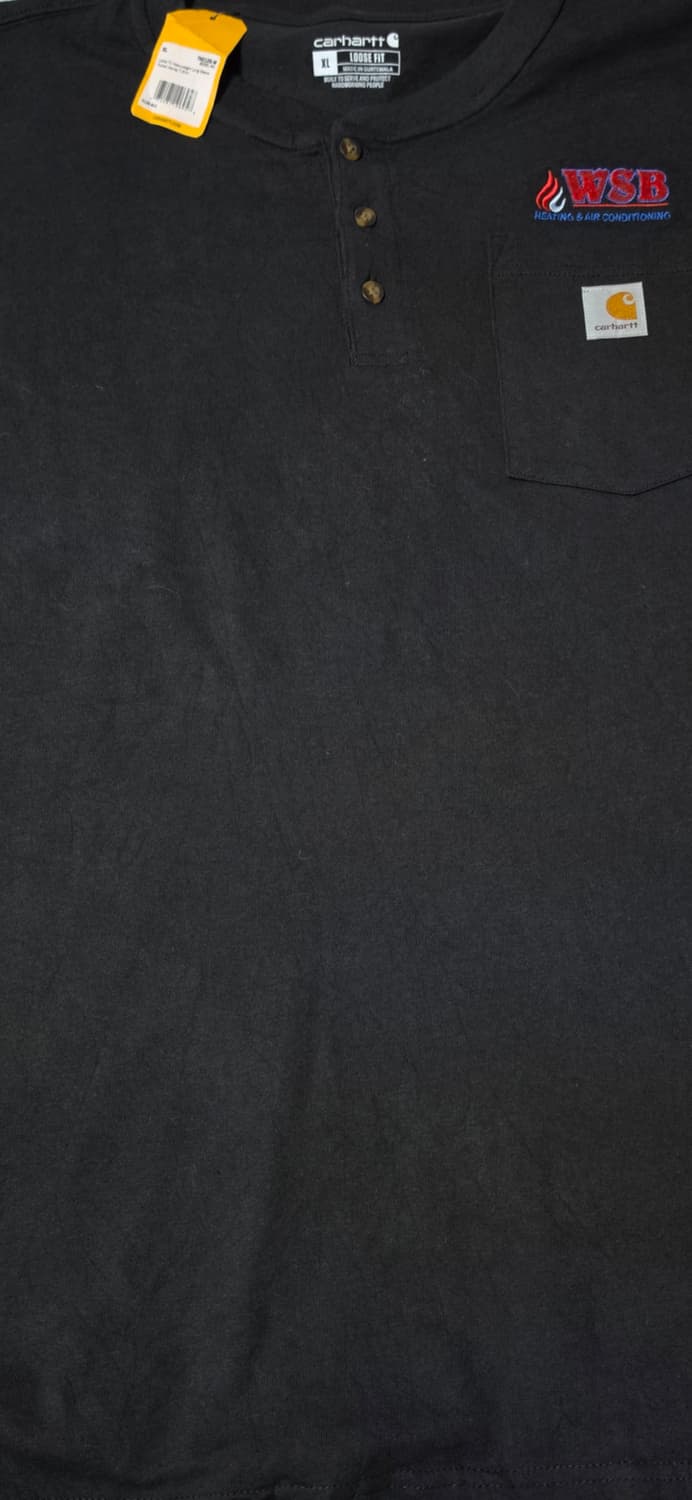 칼하트 블랙 헨리넥 루즈핏 긴팔티셔츠 XL 상품이미지5