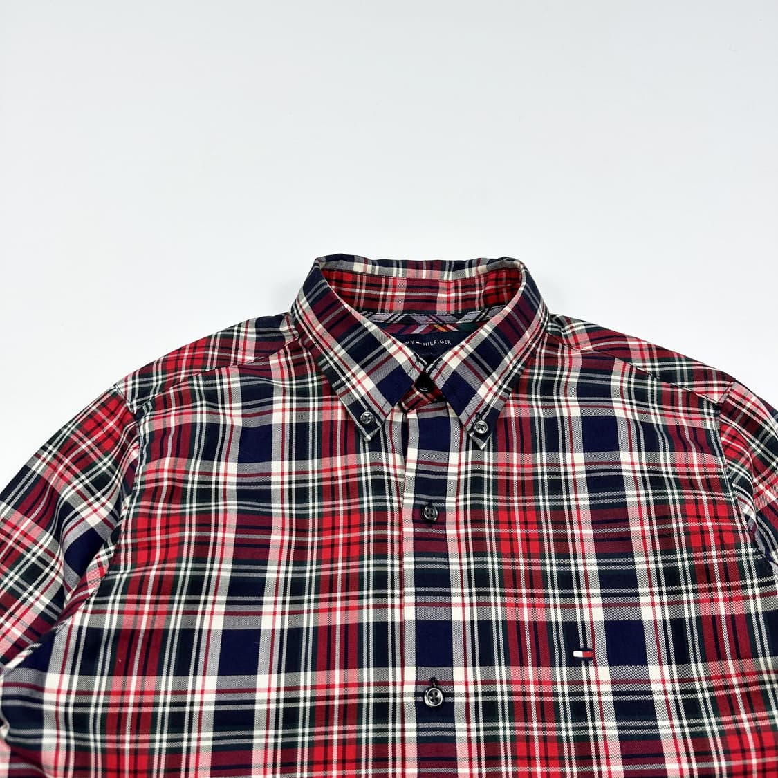 타미힐피거 플래그 레드 타탄 체크셔츠 (XS 여성추천) 상품이미지1