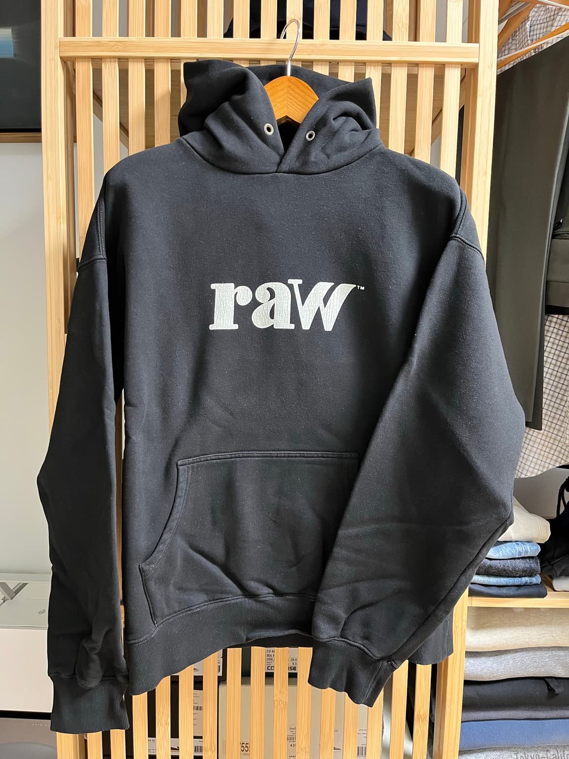 블라인드파일즈 raw 후디 블랙 상품이미지1