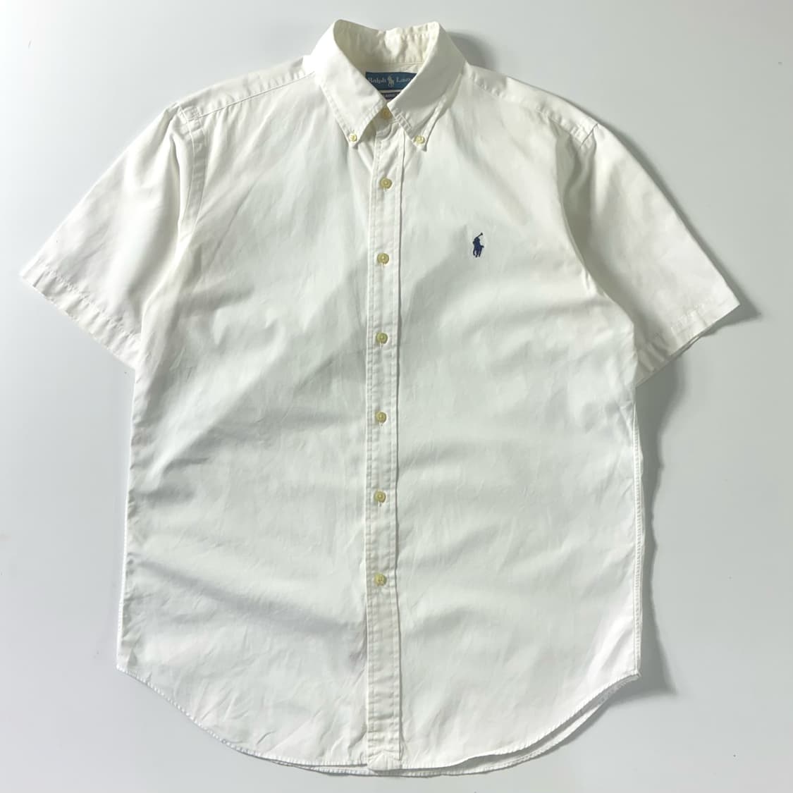 Polo  폴로 랄프로렌 자수 코튼 화이트 반팔셔츠  상품이미지1