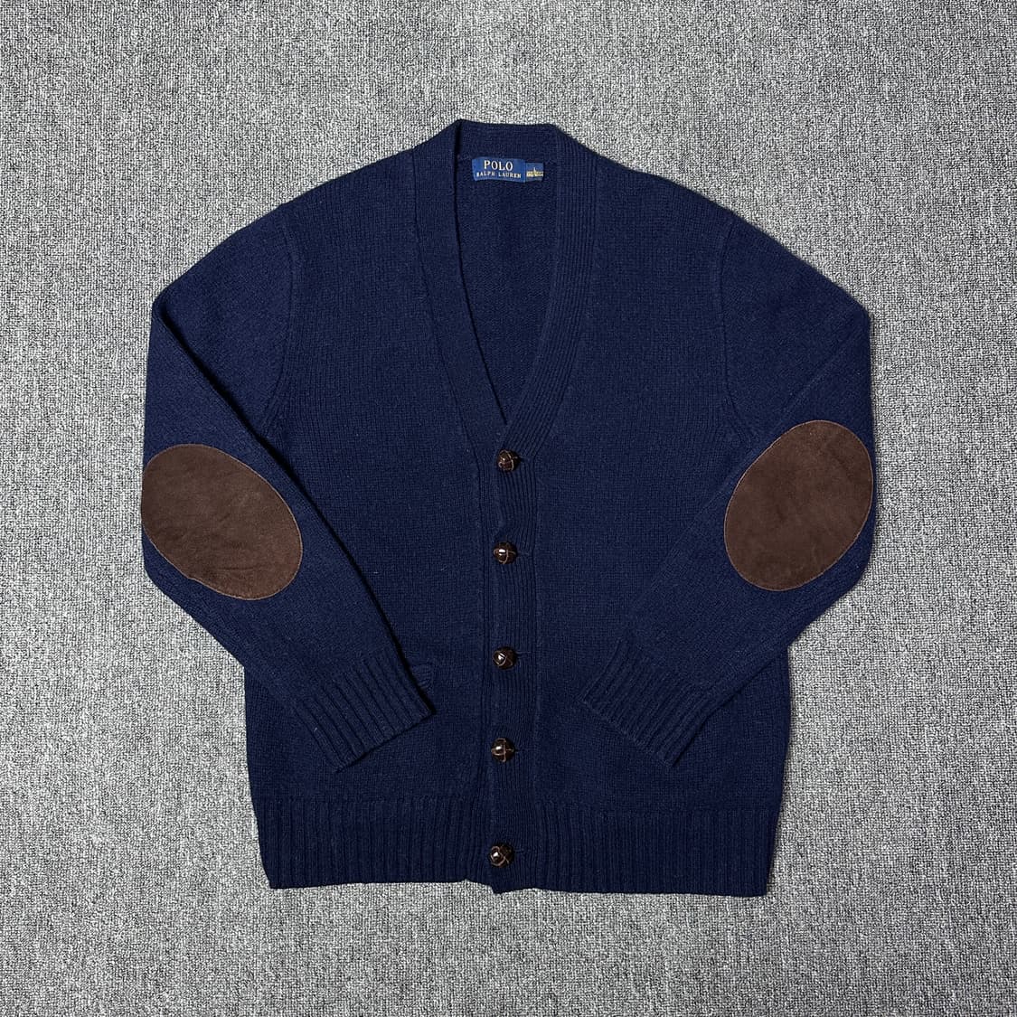 폴로 랄프로렌 엘보패치 니트 가디건 네이비 상품이미지1