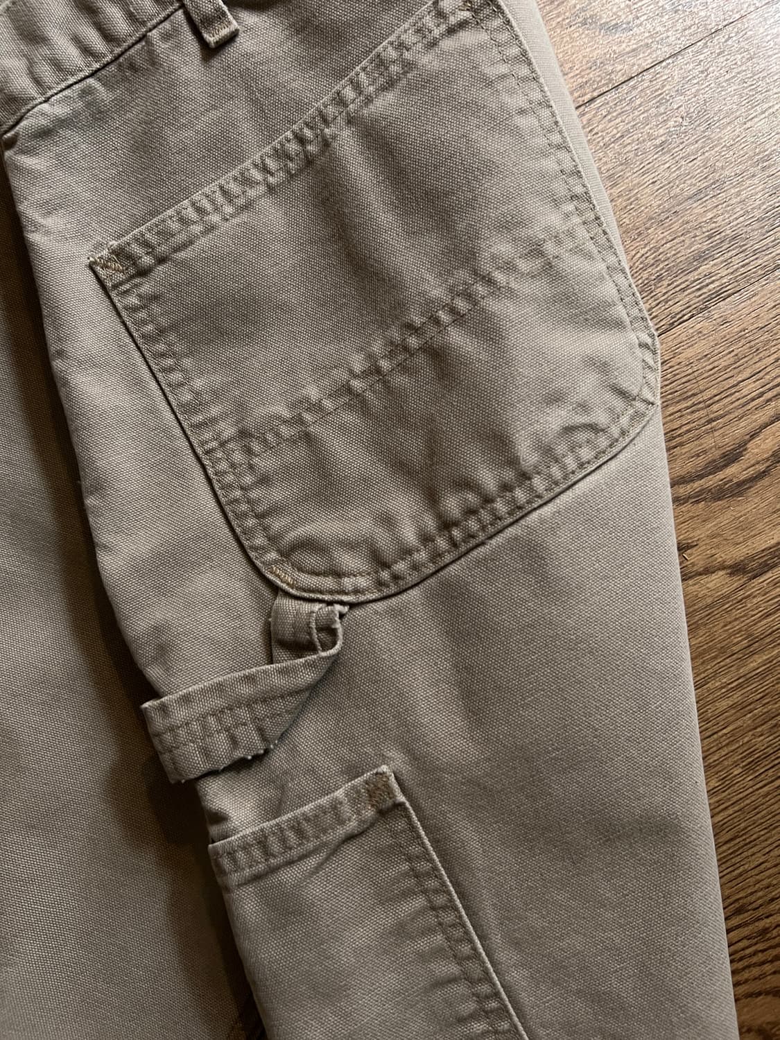 [34]칼하트 USA 덩가리핏 데저트 탄 싱글니 카펜터 워크 팬츠 상품이미지5