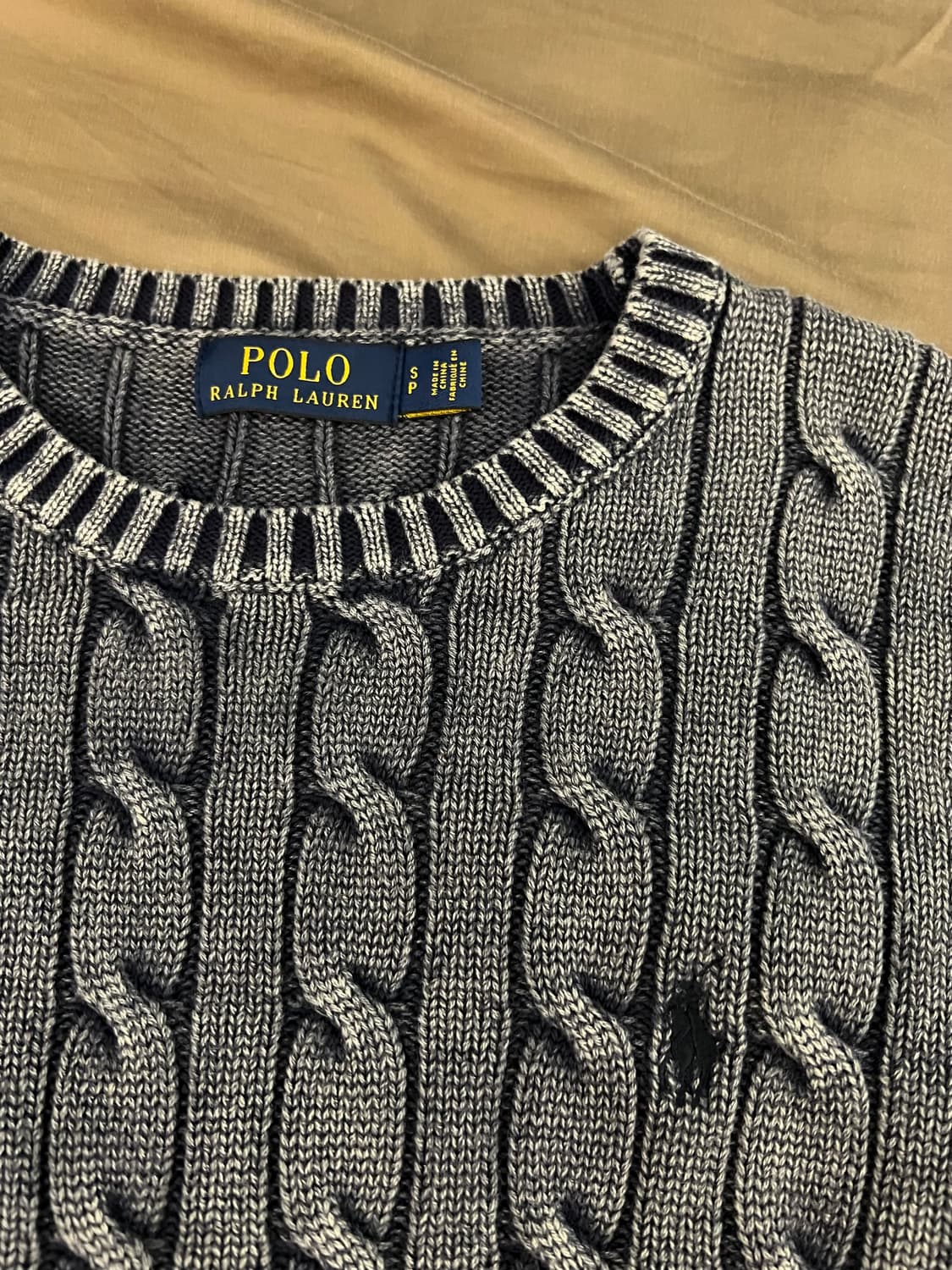 폴로 랄프로렌 워싱 케이블니트 s 상품이미지2