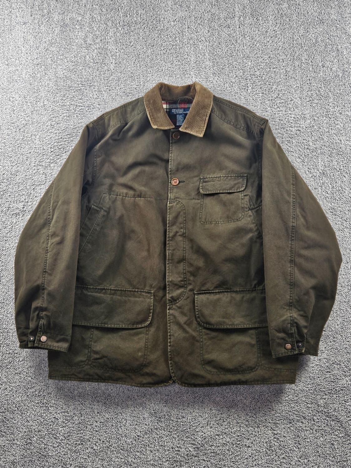 폴로랄프로랜 캔버스 코듀로이카라 모호크 헌팅 자켓 (XL)/ 11072 상품이미지2