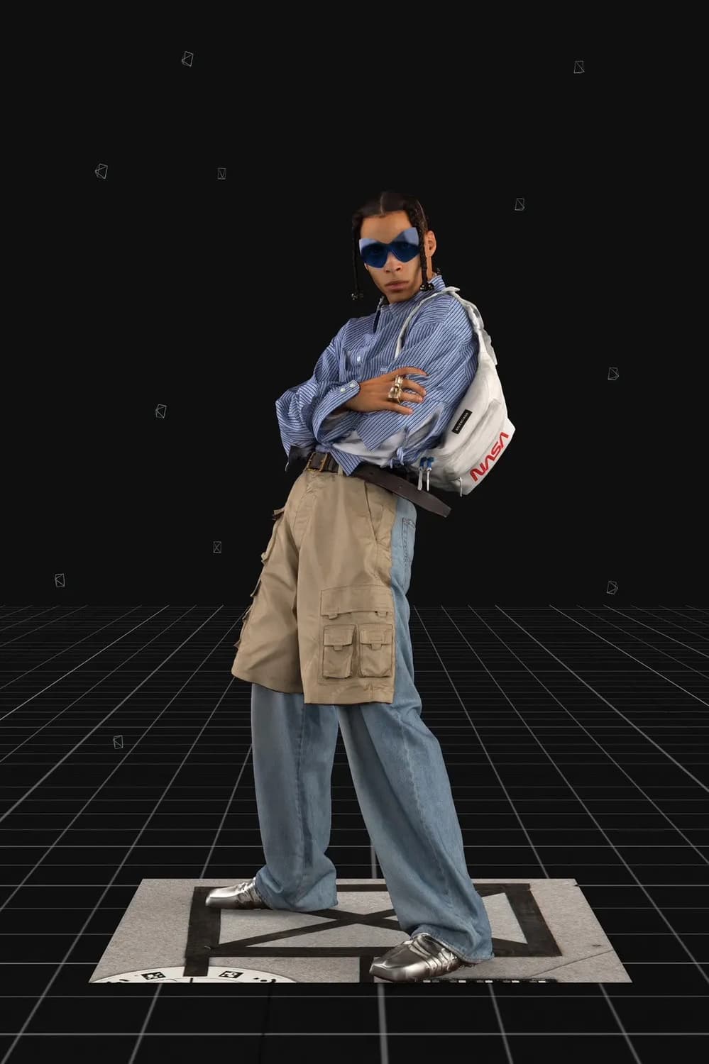 [28] 발렌시아가 애프터월드 하이브리드 데님 상품이미지1