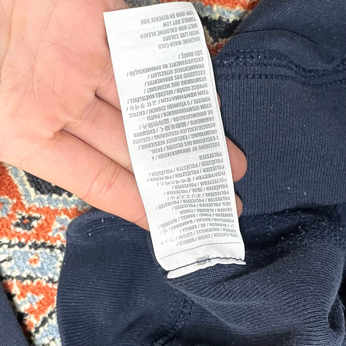 아베크롬비 스펠로고 네이비 후드티셔츠 여성M  상품이미지4