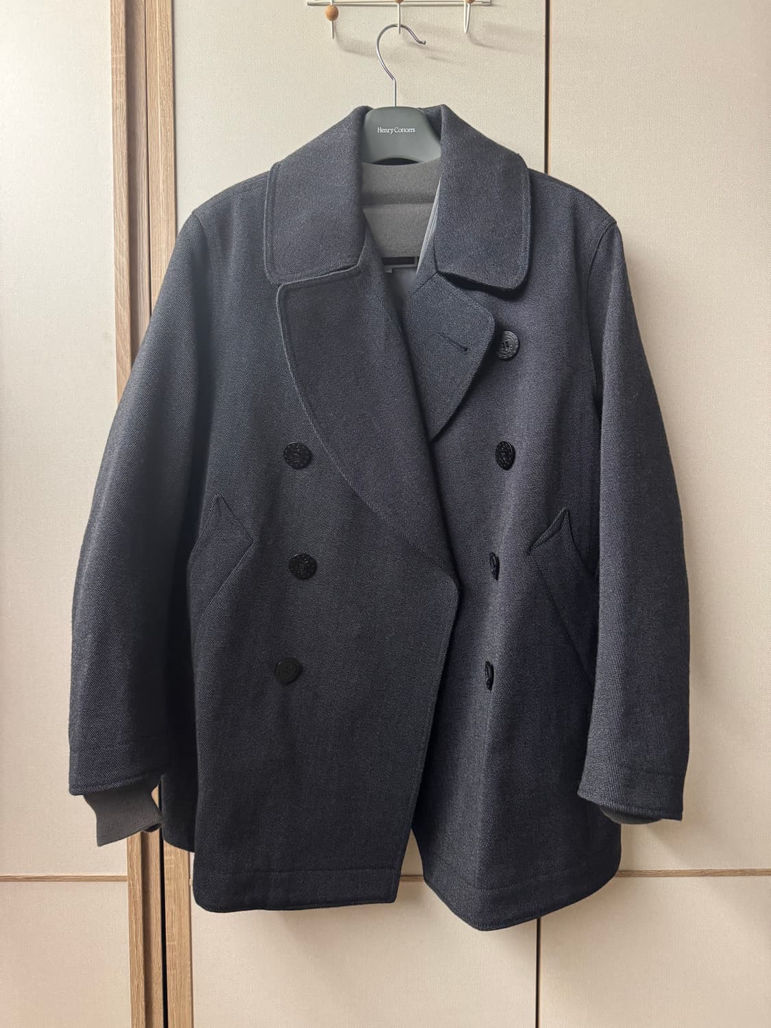 헨리코튼X스펙테이터 프렌치 바이커 피코트 상품이미지1