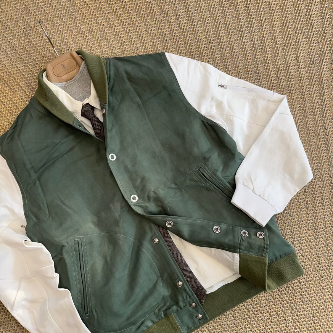 Handpicked 핸드픽드 이탈리안 최상급 린넨 MA-1 마원 블루종 상품이미지3