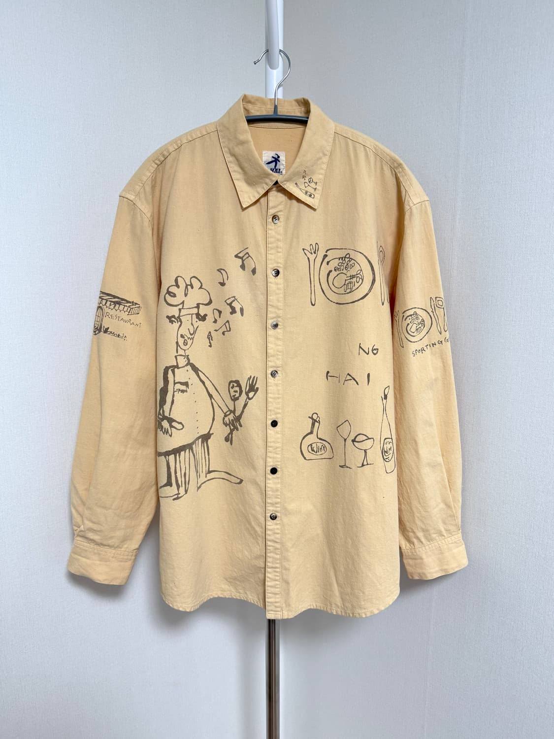 이세이미야케 하이 스포팅 기어 프린팅 셔츠 M 상품이미지1