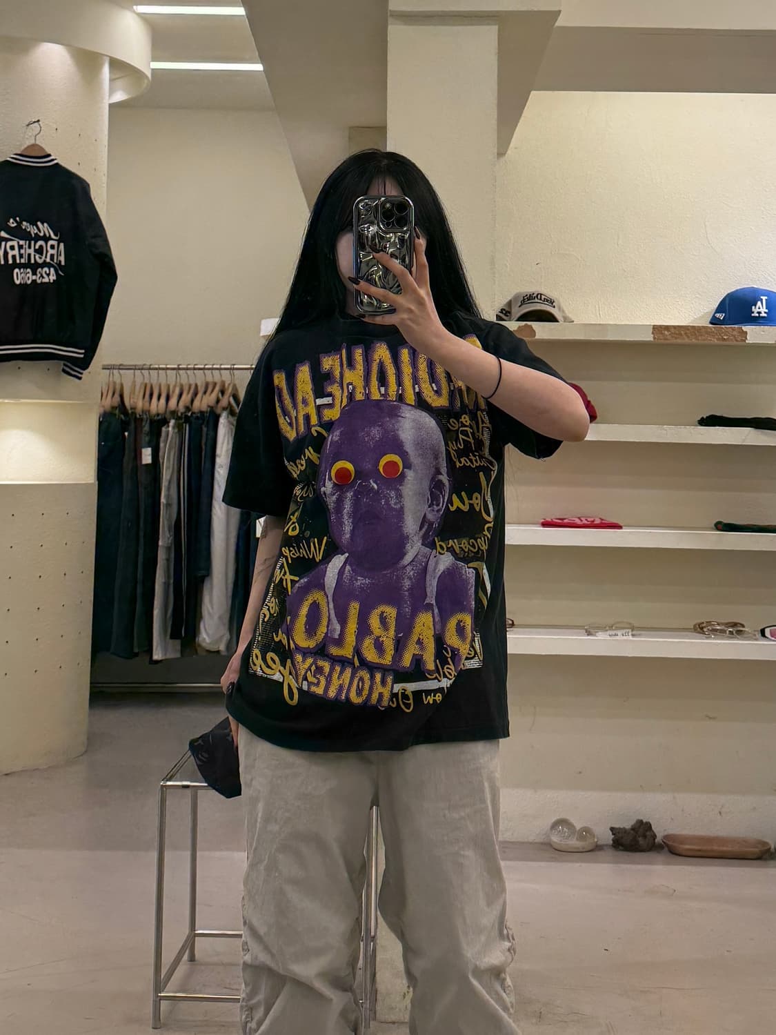 빈티지 라디오헤드 1993 파블로 허니 반팔 티셔츠 U1635 상품이미지1