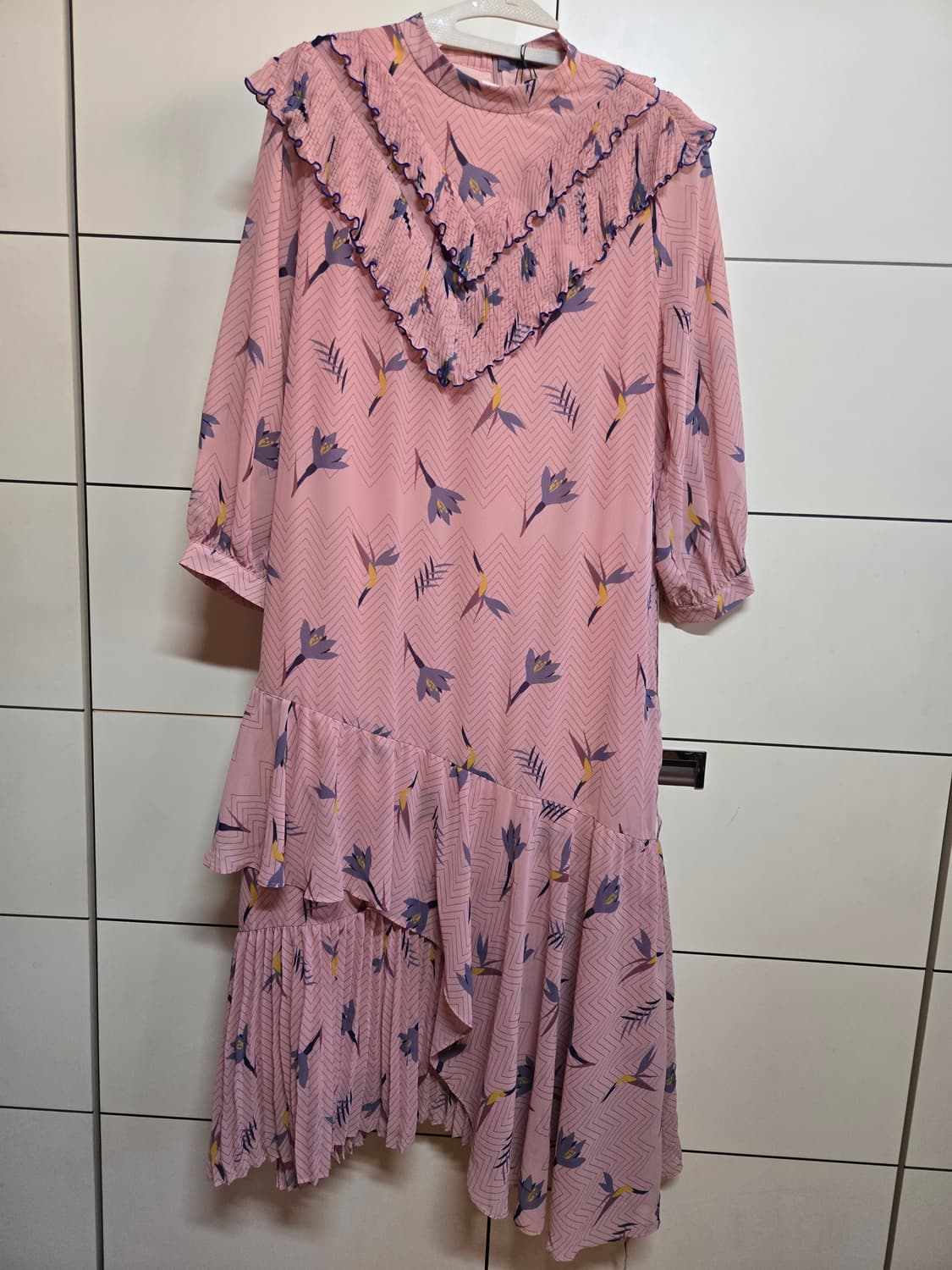 오앨 인디핑크 쉬폰 원피스(새상품) 상품이미지1