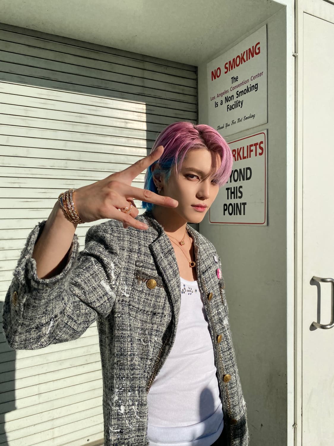 [NCT 태용님 착용] R13 그레이 트위드 자켓 상품이미지1