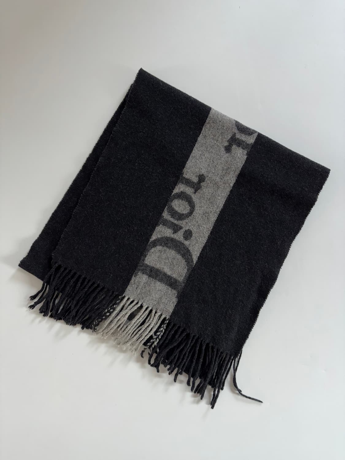 Dior 크리스찬 디올 메리노울 캐시미어 로고 머플러 상품이미지1