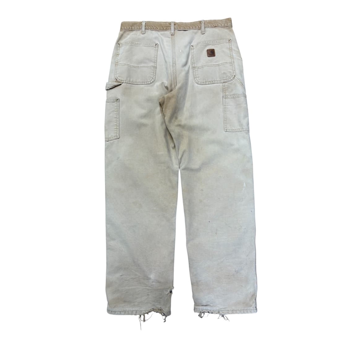 빈티지 칼하트 b111 플란넬 라인드 카펜터 베이지 상품이미지4