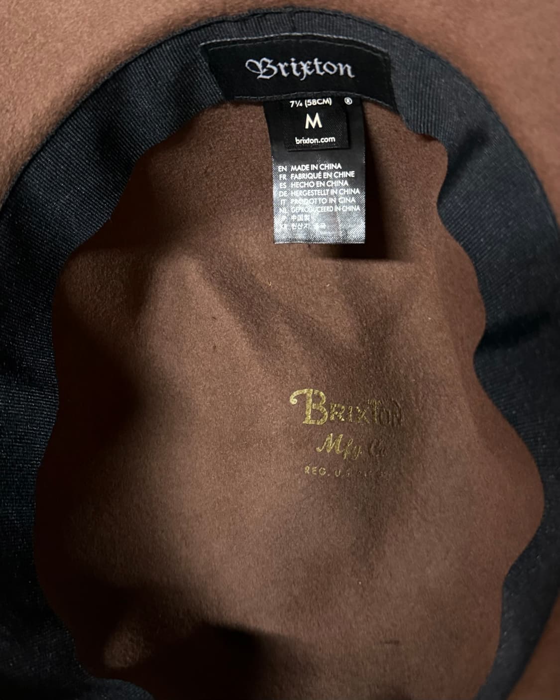 브릭스톤 터키석 & 스탬핑 레더 밴드 울 펠트 페도라 M 상품이미지4