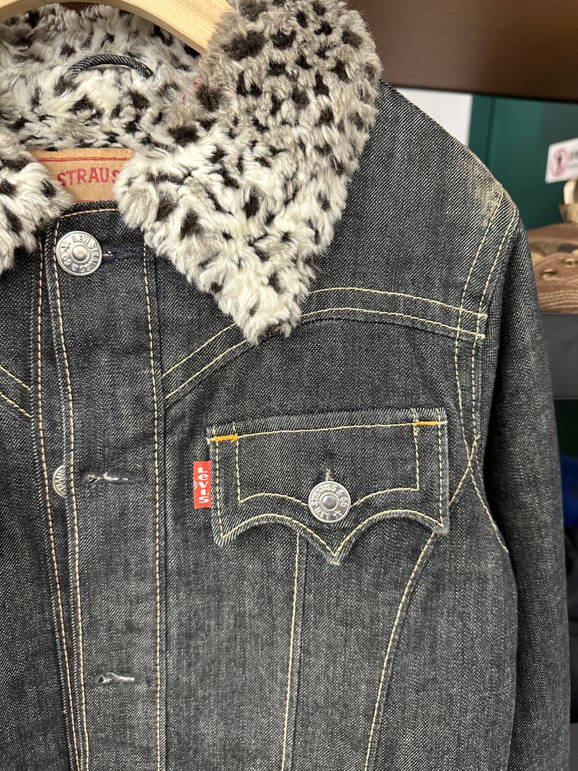 리바이스) 데님 흑청 자켓 95 상품이미지2