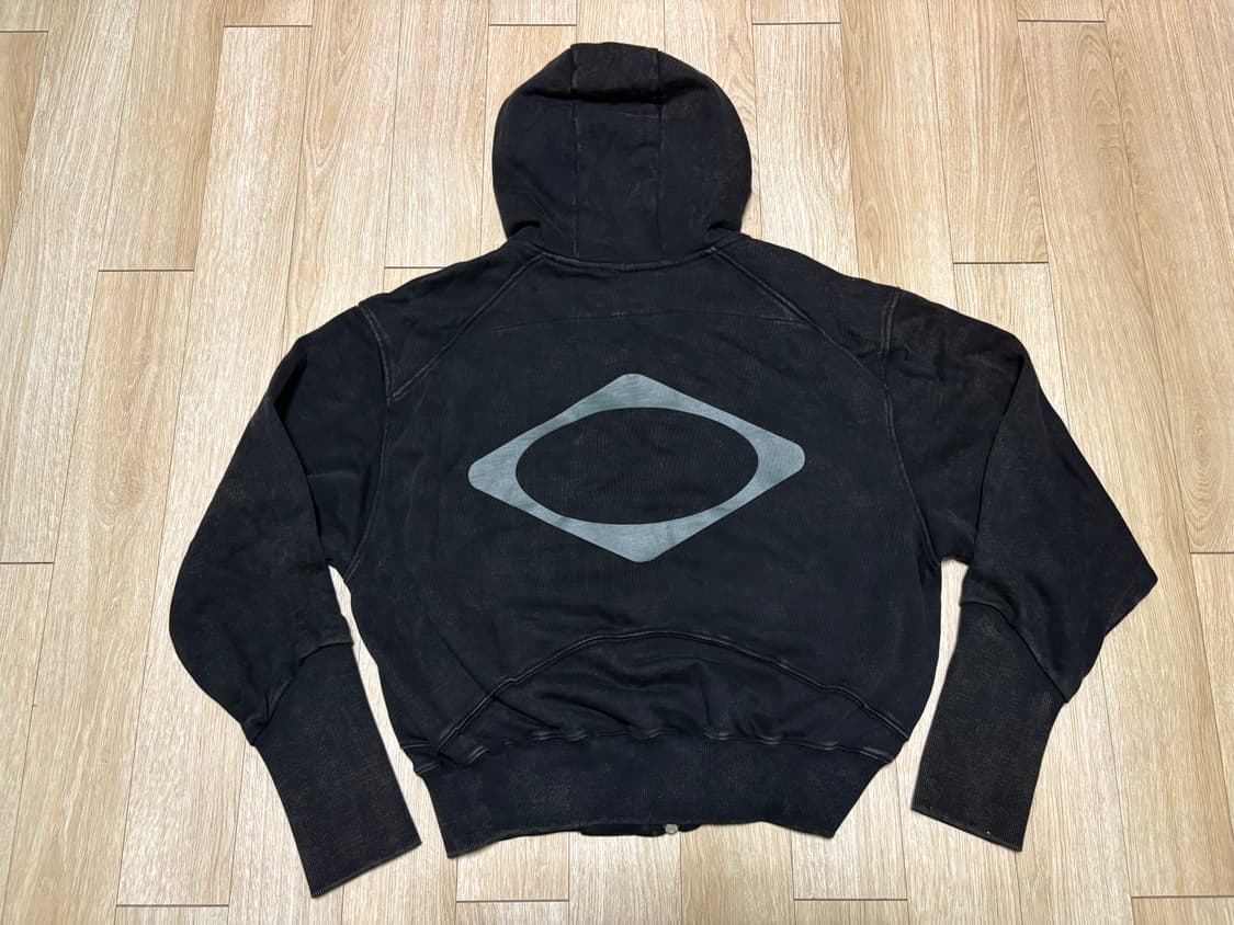 미스치프 워시드 빅포켓 후드 M 블랙 상품이미지1