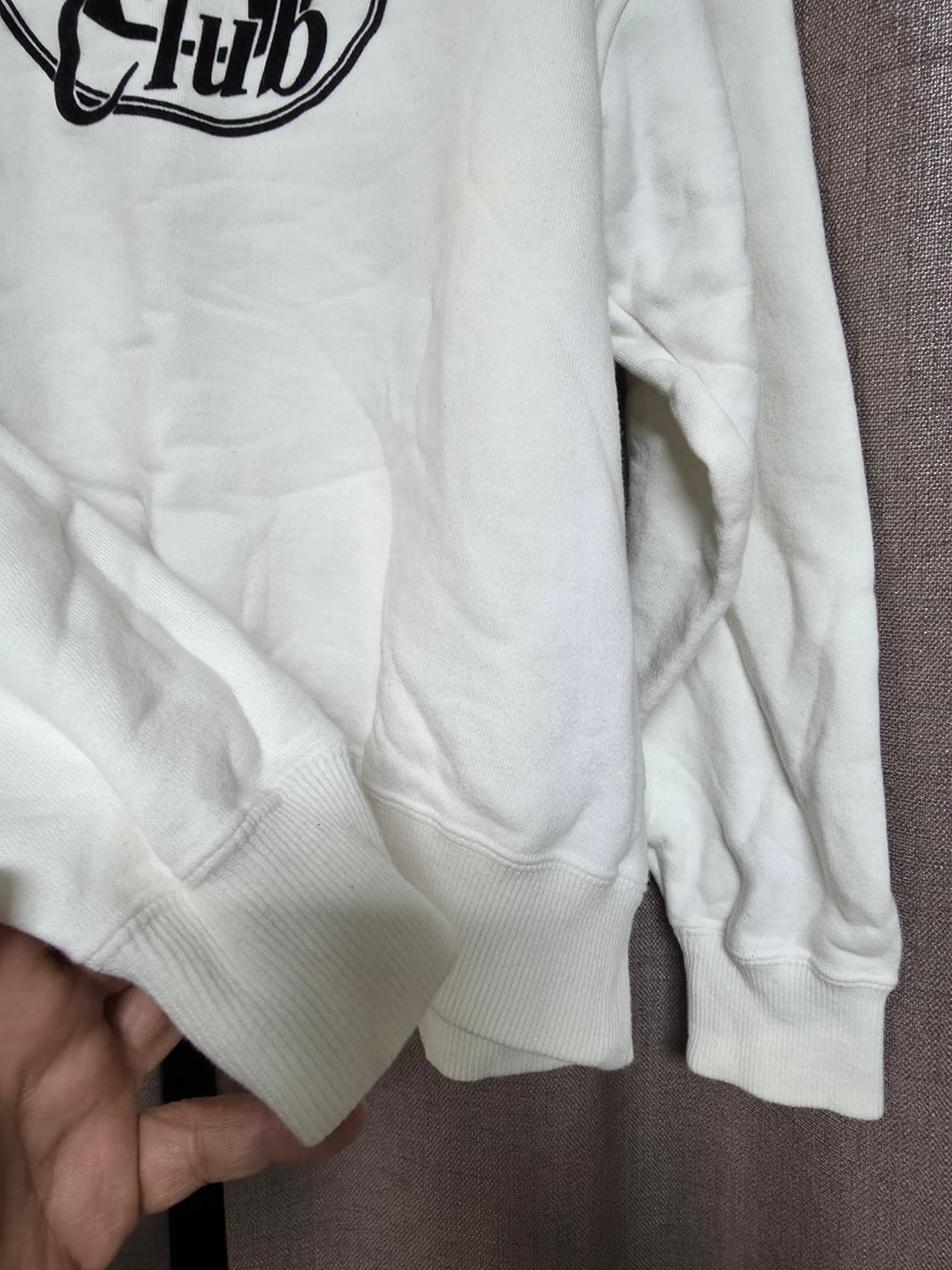 블랙화이트맨투맨 M 상품이미지2