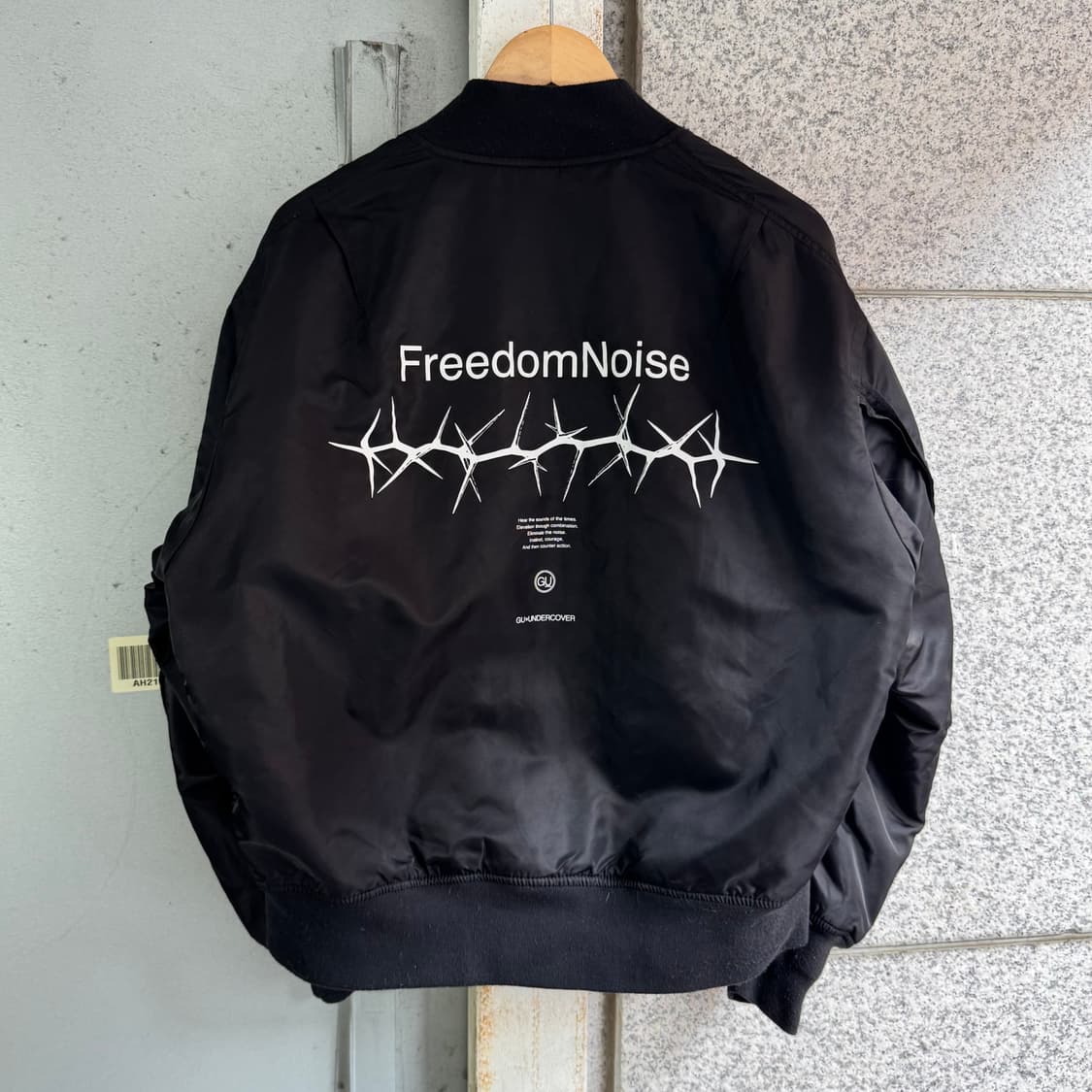 GUXUndercover 프리덤 노이즈 MA-1 자켓 상품이미지3