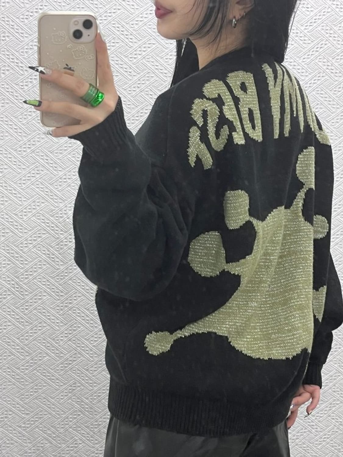 엑스톤즈 스트릿 셀즈 오버핏 투웨이 니트 집업 가디건 M C08695 상품이미지1