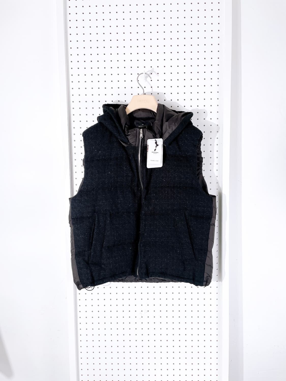 (정품/새상품) 폼 스튜디오 여성 블랙 구스 조끼 후드 점퍼 상품이미지1