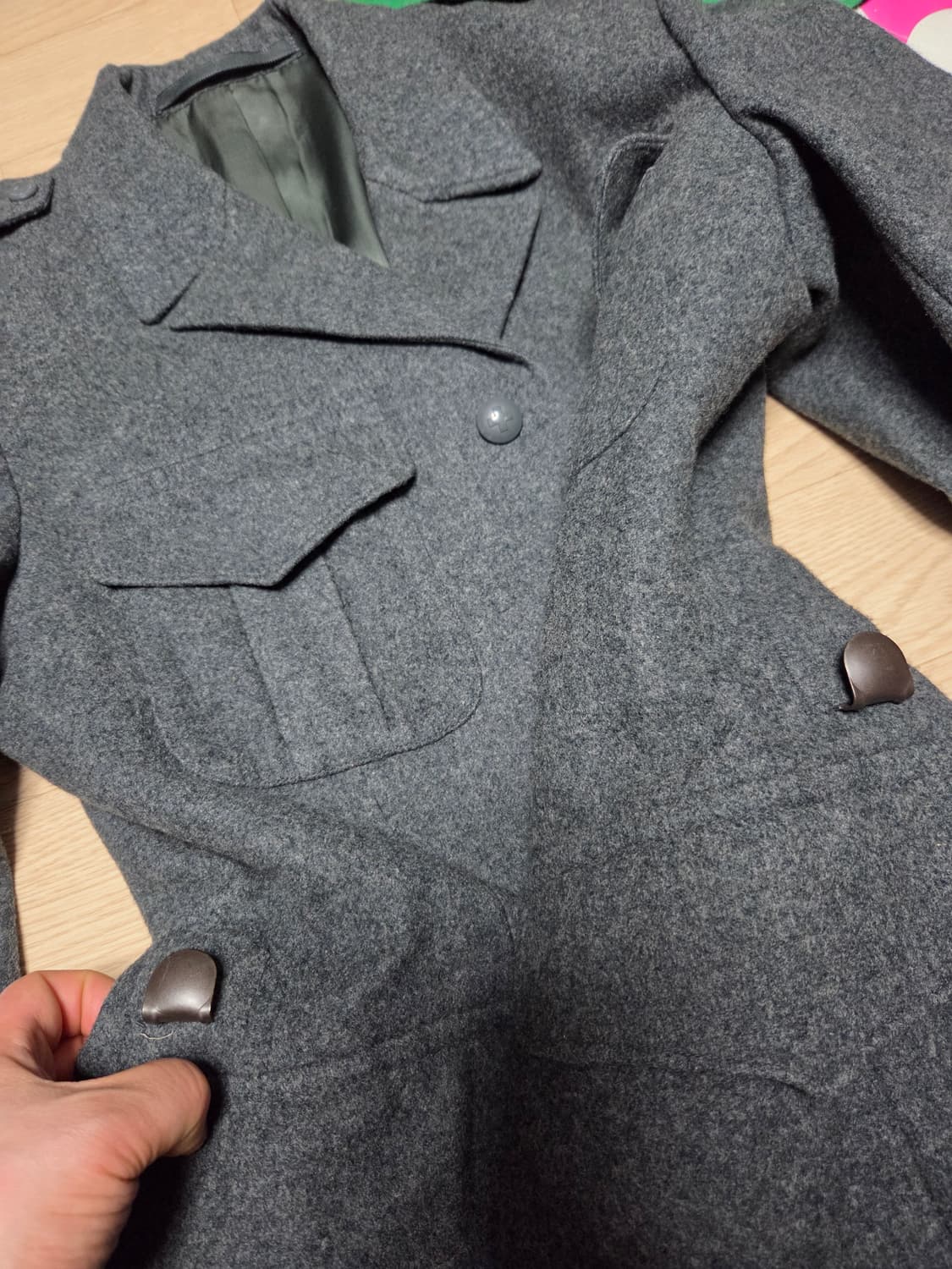 SWISS 밀리터리 군 정복 전술 견장 자켓 블레이저 코트 상품이미지7