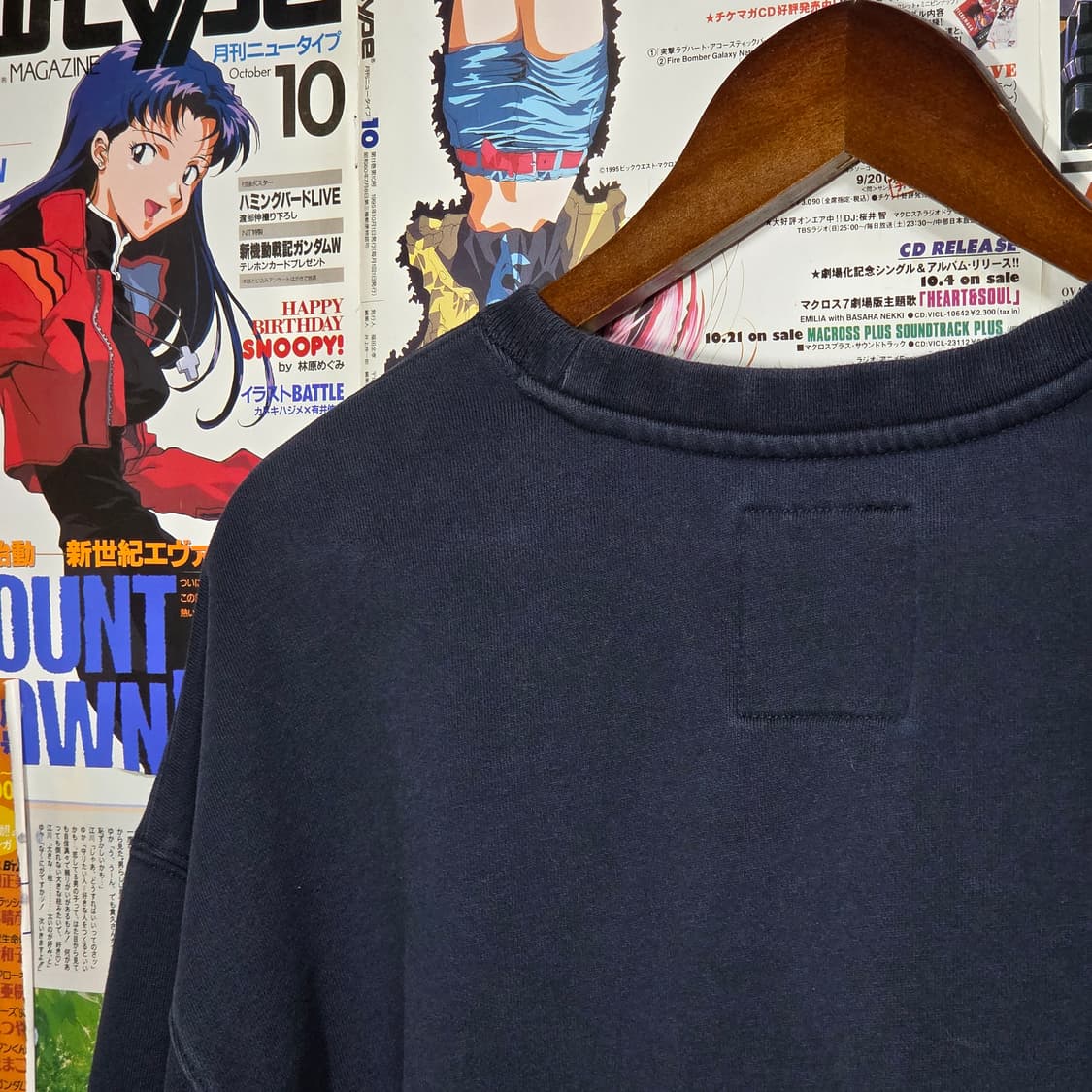 반스 올드스쿨 네이비 배색 맨투맨 상품이미지7