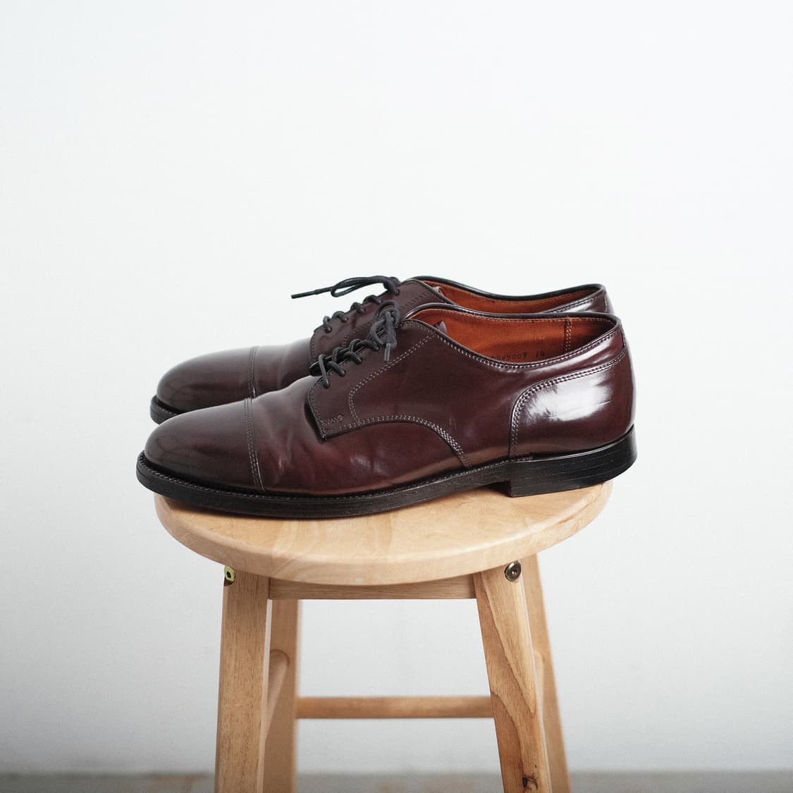 알든 2160 11E(290사이즈) 버건디 코도반 스트레이트팁 더비 상품이미지4